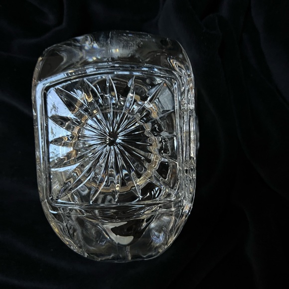 Vintage Lead Crystal Sleigh/Votive Holder, 24%Lead Crystal, Made in USA - Picture 9 of 11